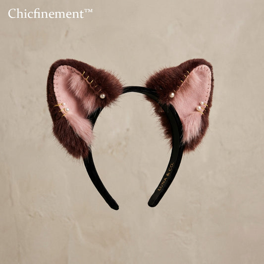 Chicfinement™ Velvet Cat-Ear Accent Hairband